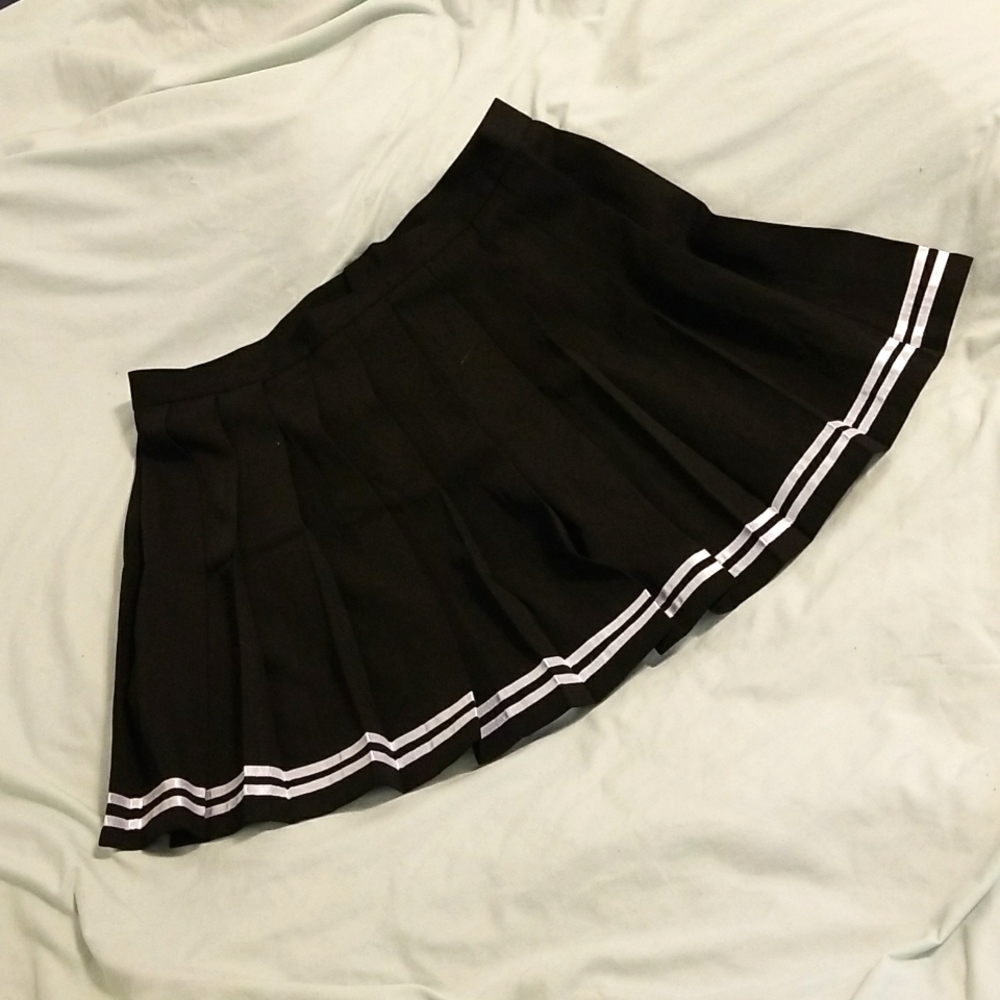 Goth Sailor Pleated Skirt